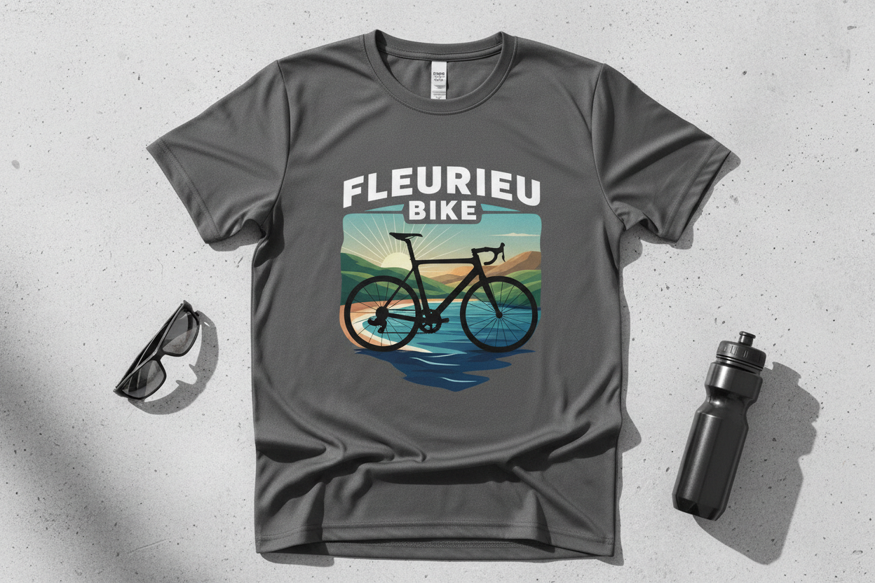 Tee with pocket fat bike